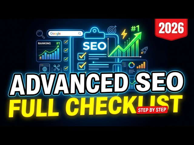 🚀 Advanced SEO Full Checklist 2026 | Step-by-Step Blueprint to Rank #1 on Google