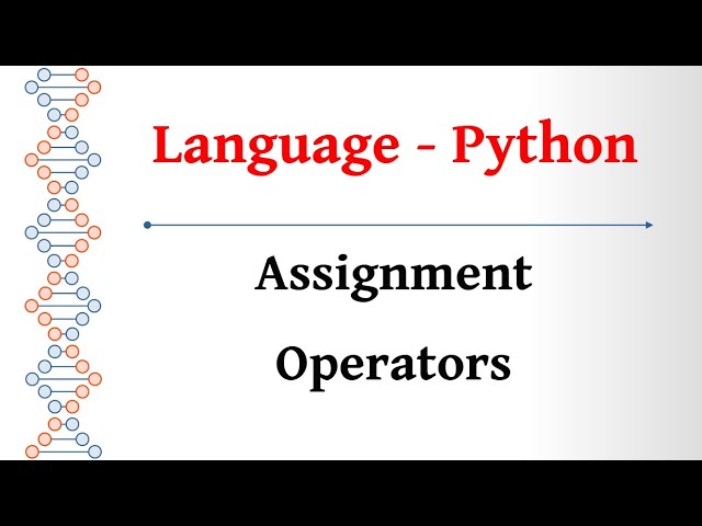 Language Tamil - Python Basics - Assignment Operators