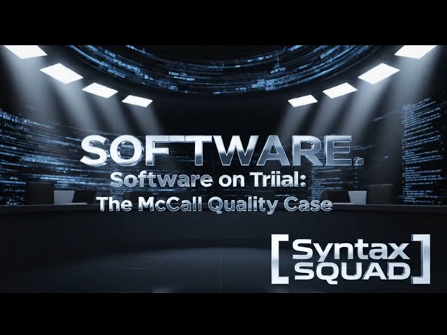 Software On Trial : A McCall's Quality Case By Syntax Squad.