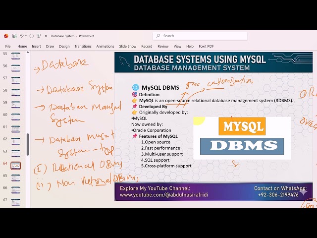 Database System| MySQL Database Management System and Its Explanation| Lect-10