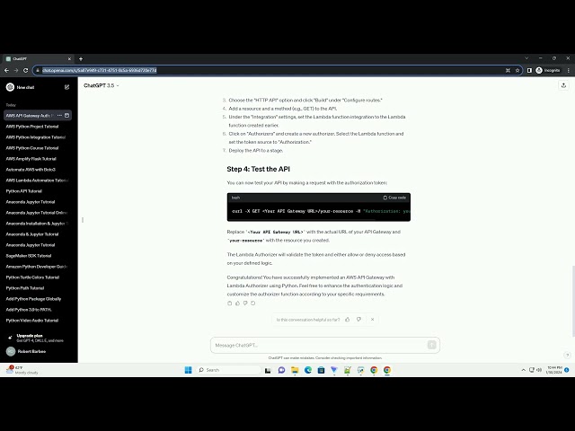 aws api gateway lambda authorizer python
