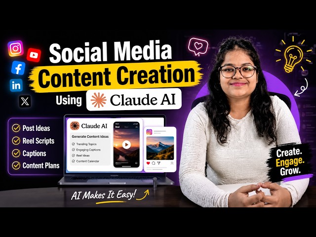 Social Media Content Creation Using Claude AI | Step-by-Step Tutorial for Beginners
