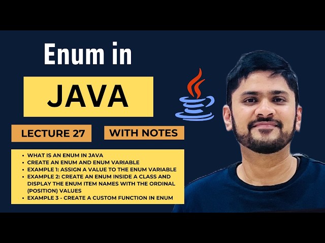 Enum in Java | Java Tutorial for Beginners | Amit Thinks