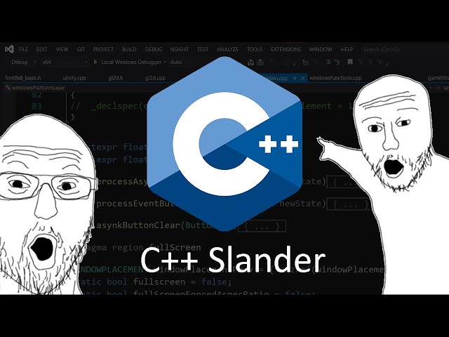 Coding in C++ be like (C++ slander)