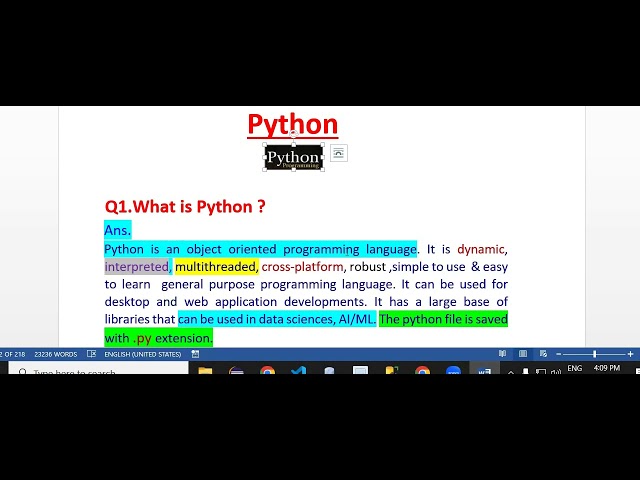 What is python ?