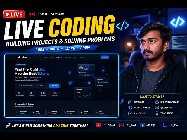 🔴 LIVE — Coding, Development & Tech Talk | Ask Me Anything 🚀