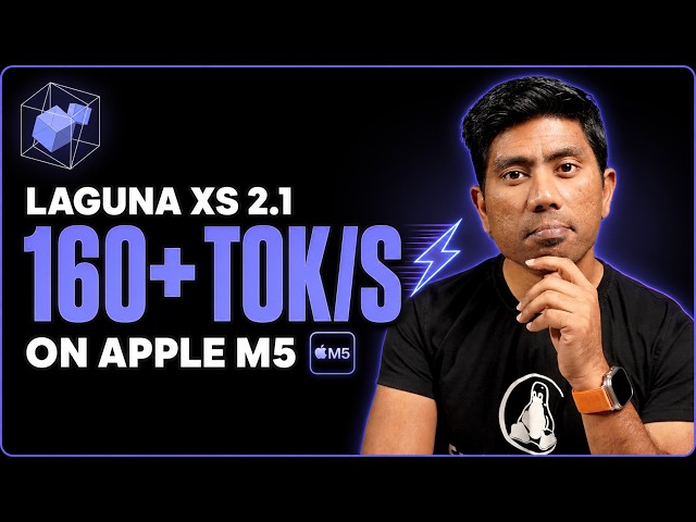 Laguna XS 2.1: 160+ Tok/s on Apple M5 Max (33B MoE with Pi Coding Agent Tested)