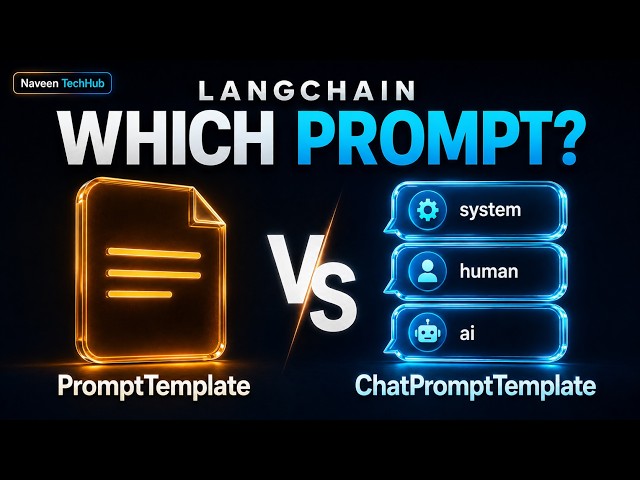 LangChain PromptTemplate vs ChatPromptTemplate | Python Tutorial