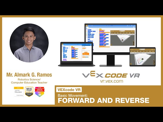 VEXcode VR: Basic Movement - Forward and Backward (English) (Tagalog/Filipino)