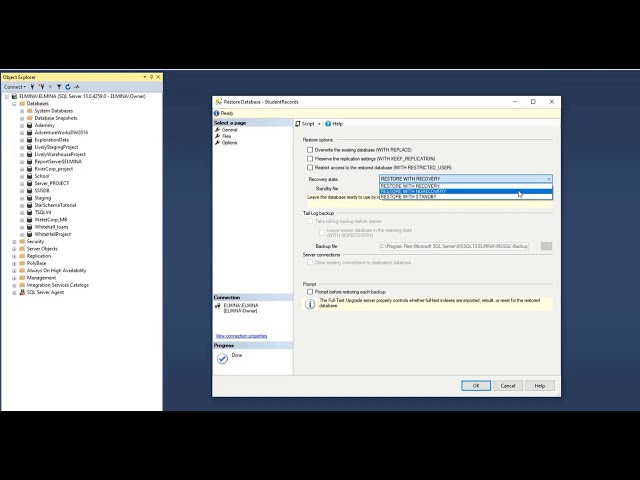 How to RESTORE A DATABASE FROM DIFFERENTIAL BACKUP in SQL Server