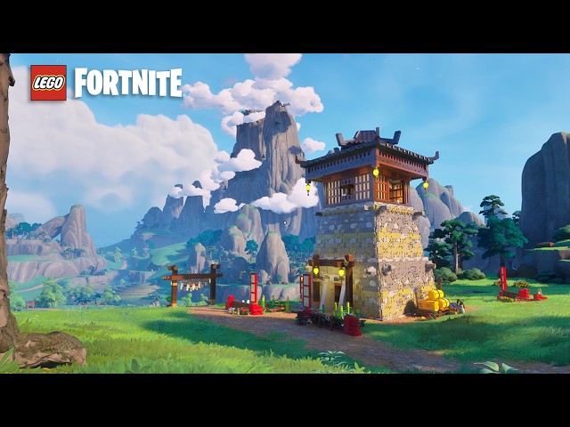 These LEGO Fortnite build parts are underrated! (japanese Temple Showcase)