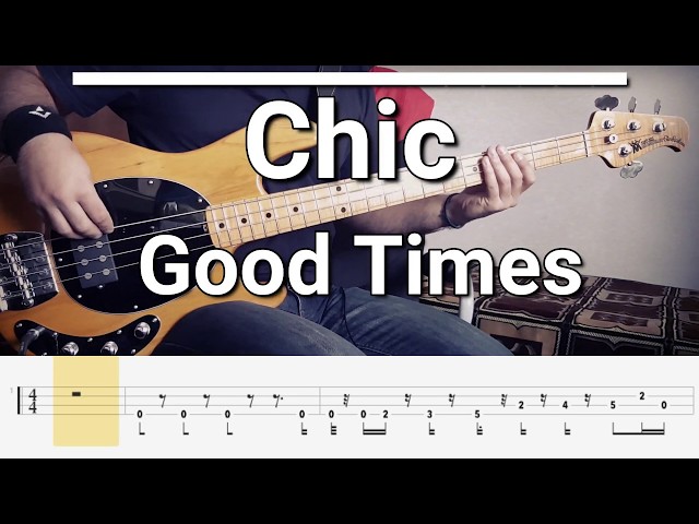 Chic - Good Times/Rapper's Delight (Bass Cover) Tabs
