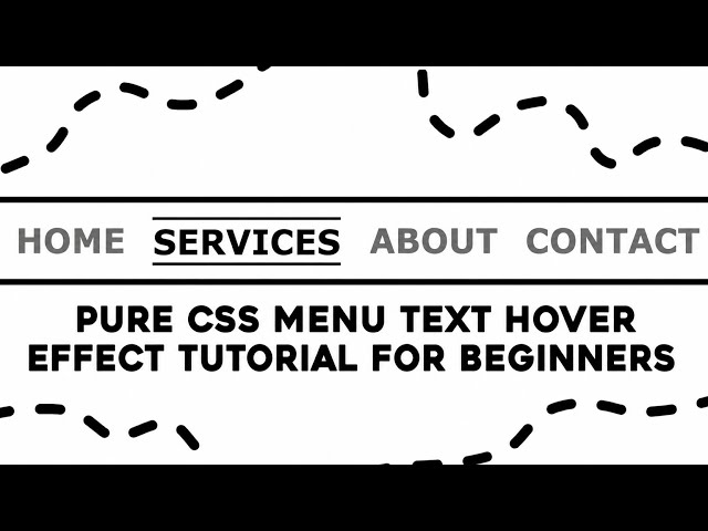 Pure CSS Menu Text Hover Effect Tutorial | Easy Navigation Hover Animation #css #html #coding #code 
