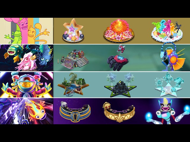 Clubbox Acts Full Song with Lyrics - All Versions & Themes (My Singing Monsters)