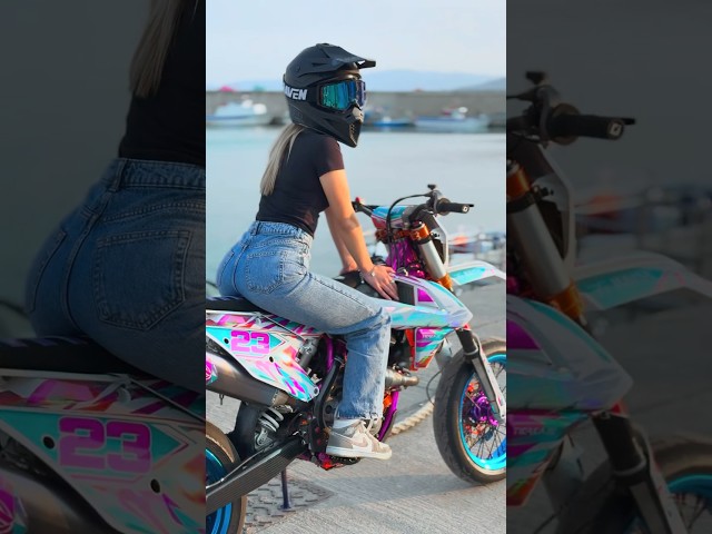 Bike Girl 👱🏼‍♀️ #ktm450 #ktm #wheelie