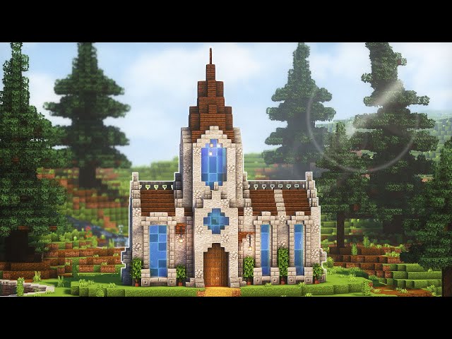 Minecraft: How to Build a Medieval Church Tutorial
