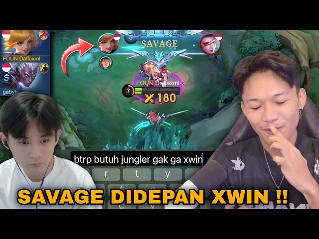 ORDER TO MABAR XWIN!! SAVAGE WAS IN FRONT OF XWIN AND IMMEDIATELY JOINED THE BTRP SQUAD!! - Mobil...