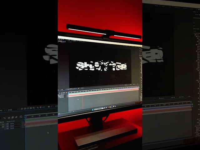 Shattered Text Animation┃After Effects Tutorial #motiongraphics