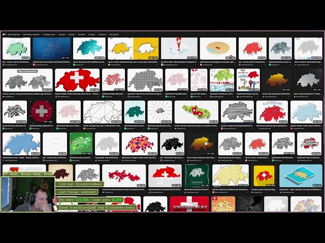 #330 [EN/FR] Coding a platformer (!commands) - Today, [level transitions]add: map UI between levels