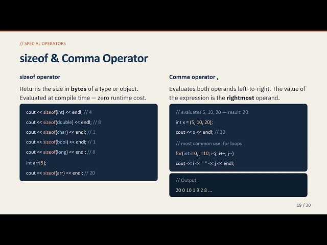 06 Expressions and Operator Precedence