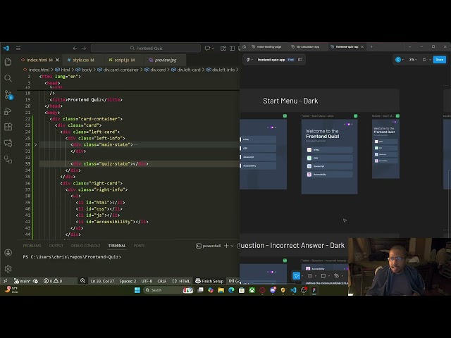 Coding Everyday until I become a Web Dev | Day 28 - Quiz App - Destructuring Arrays and Objects