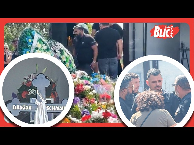 BORA SANTANA U SUZAMA NA SAHRANI OCA Miki Đuričić ga grli, Milan pali sveću,tu su Taki, Kačavenda...