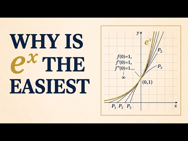 Why e^x Is the Easiest Function to Approximate (Taylor Series)