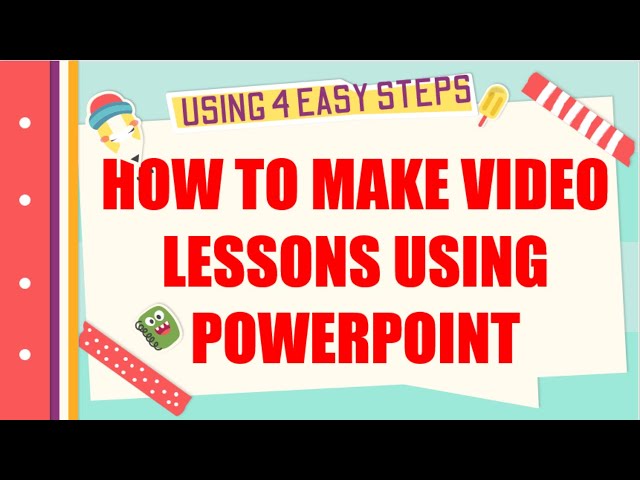HOW TO MAKE VIDEO LESSON USING POWERPOINT | using 4 easy steps!