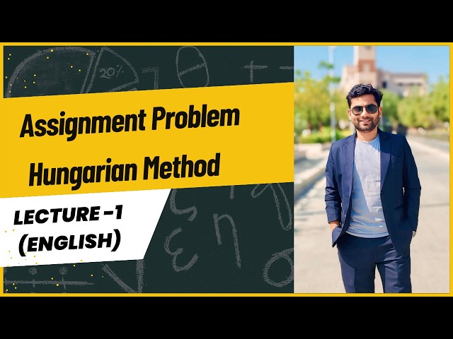 Assignment Problem | Hungarian Method | Operations Research