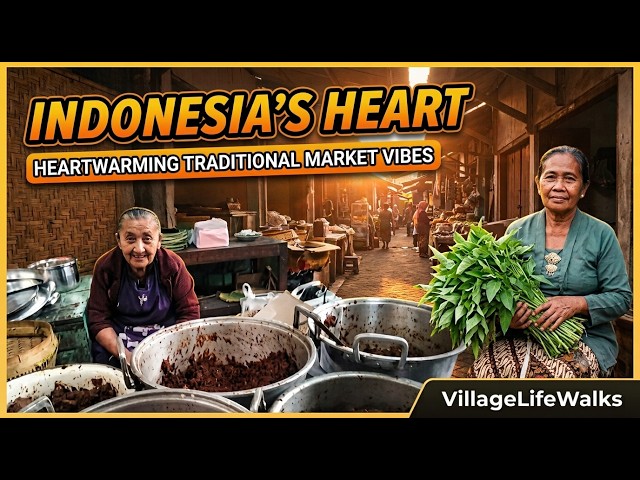 Vibrant Java: A Heartwarming Glimpse into a Closing Traditional Indonesian Market | VillageLifeWolks