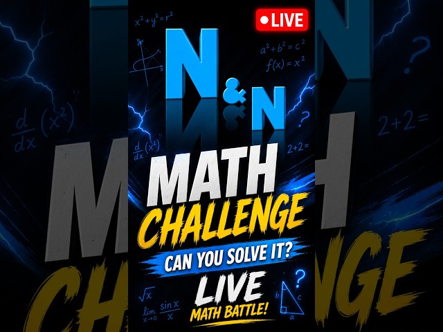 Math Challenge LIVE 🔴  #live #livestream #shortsfeed #math  #Shorts