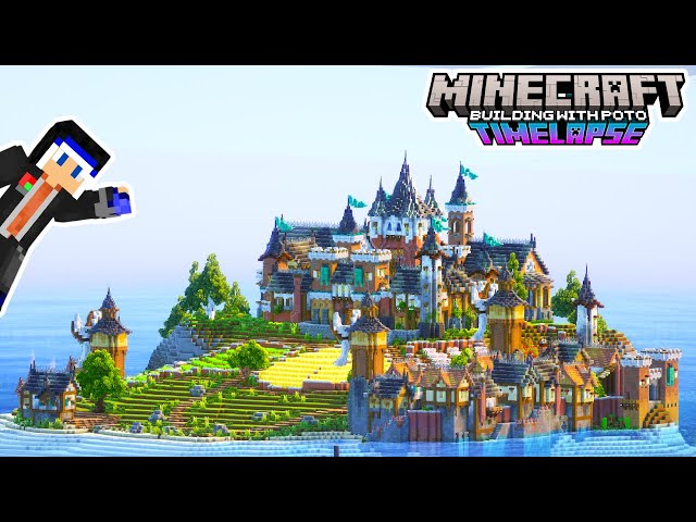 transforming an island into an epic medieval kingdom - a Minecraft Timelapse