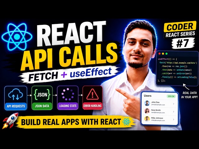 Working with APIs in React ⚛️ | Fetch Data with useEffect | Coder React Series #7