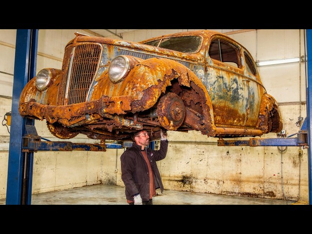 From Rusted JUNKYARD Shell to CLASSIC Show Car | 1938 Pontiac Full Build by @HalfassKustoms