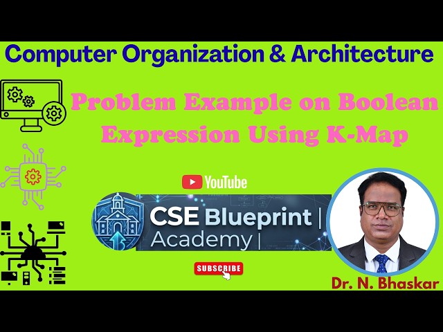 Problem Example on Boolean Expression Using K-Map | Solved K-Map Problems | DLD | COA