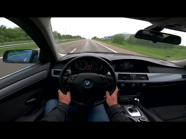2008 BMW 5 Series Touring E61 520d 177 Hp POV Test Drive @DRIVEWAVE1