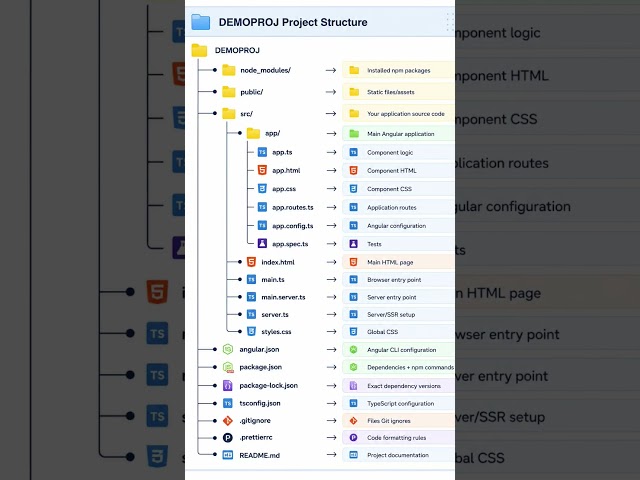 Angular Project File and Folder Structure #corporatelife #angular #fullstack