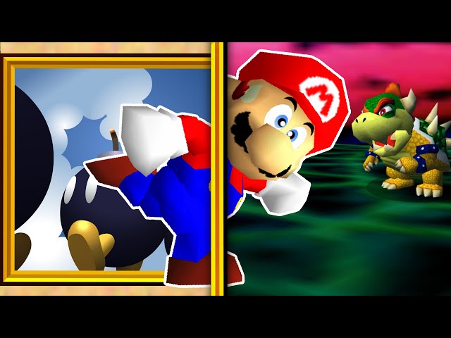 MARIO 64 pero los CUADROS están RANDOMIZADOS