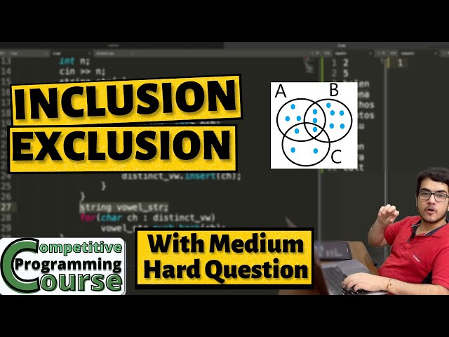 Inclusion Exclusion Explained ! with Practice Question | CP Course | EP 66