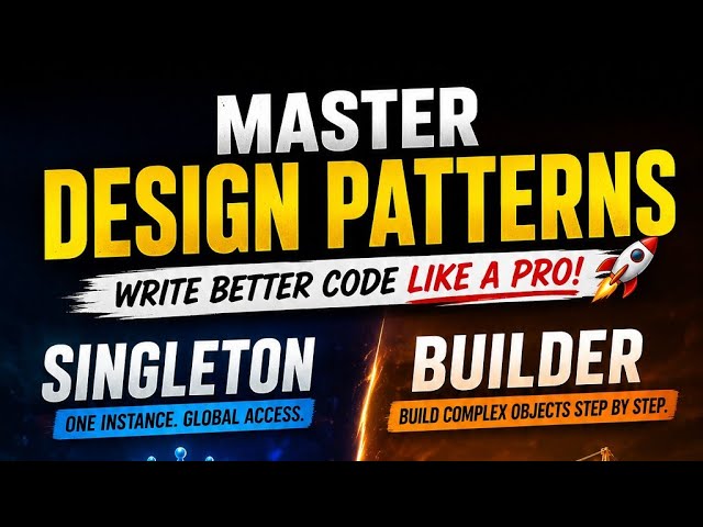 Singleton vs Builder Design Pattern 🔥 | Master Java Design Patterns in 15 Minutes!