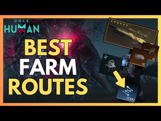 THE BEST TIER 5 MATERIAL & TECH POINT FARMING ROUTES IN ONCE HUMAN!