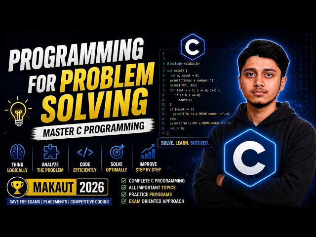 Programming for Problem Solving | Marathon | C Programming | ES CS 201 | MAKAUT