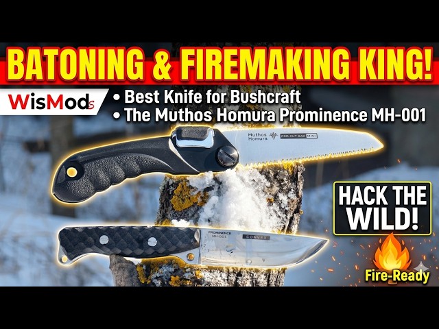 Best knife for batoning and firemaking - the Muthos Homura Prominence MH-001! #shortsfeed #edc
