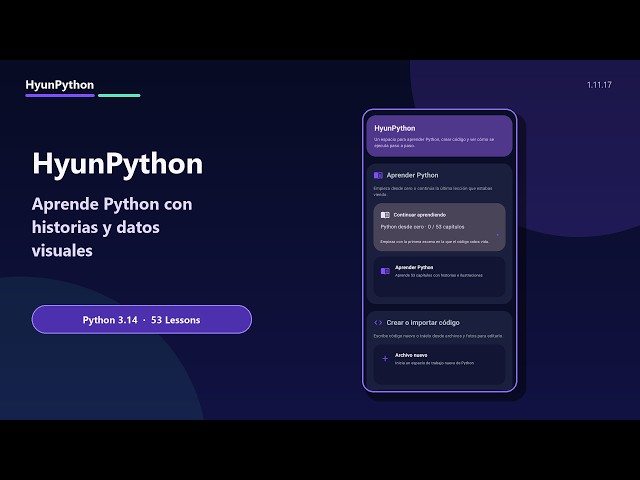 HyunPython | Aprende Python con visualización de código