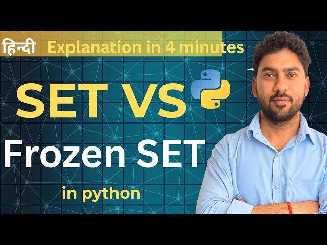 Set vs Frozen Set in Python | What is frozen set in python