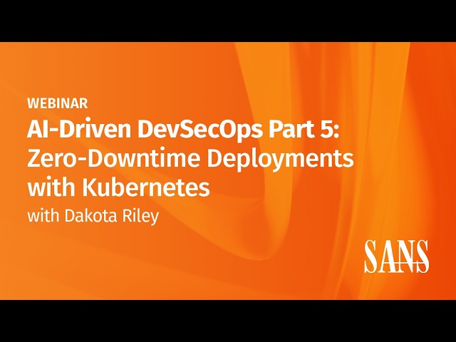 AI Driven DevSecOps Part 5: Zero Downtime Deployments with Kubernetes