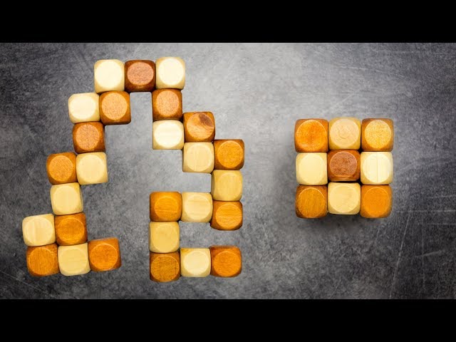 The snake cube puzzle, the easiest way to solve it