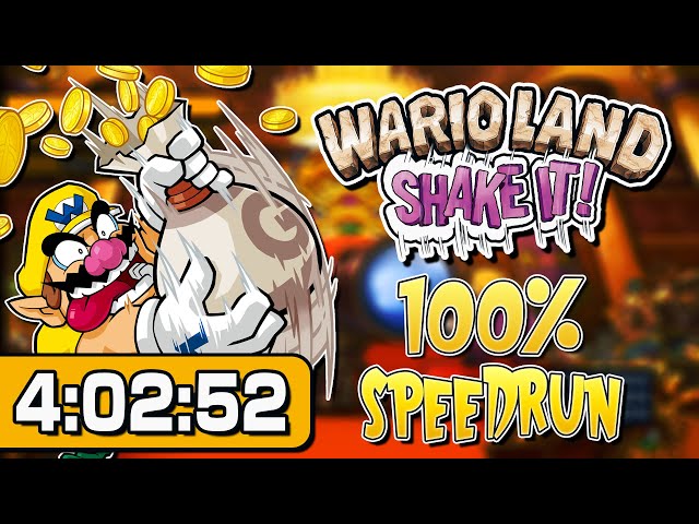 Wario Land: Shake It! 100% Speedrun World Record - 4:02:52