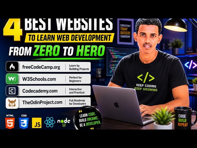 4 FREE Websites to Learn Web Development From Zero to Hero (2026)