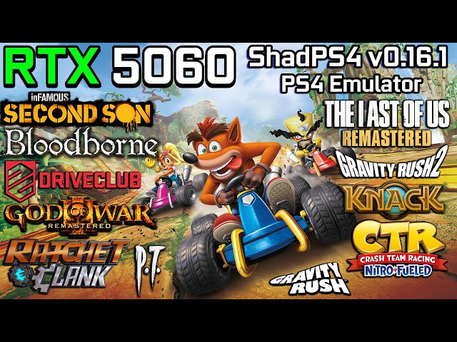 ShadPS4 on RTX 5060 - Test in 12 Games (PS4 Emulator)